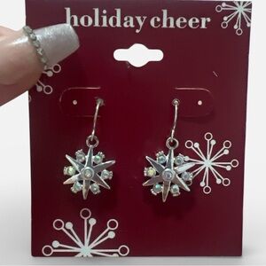 Silver Snowflake Earrings